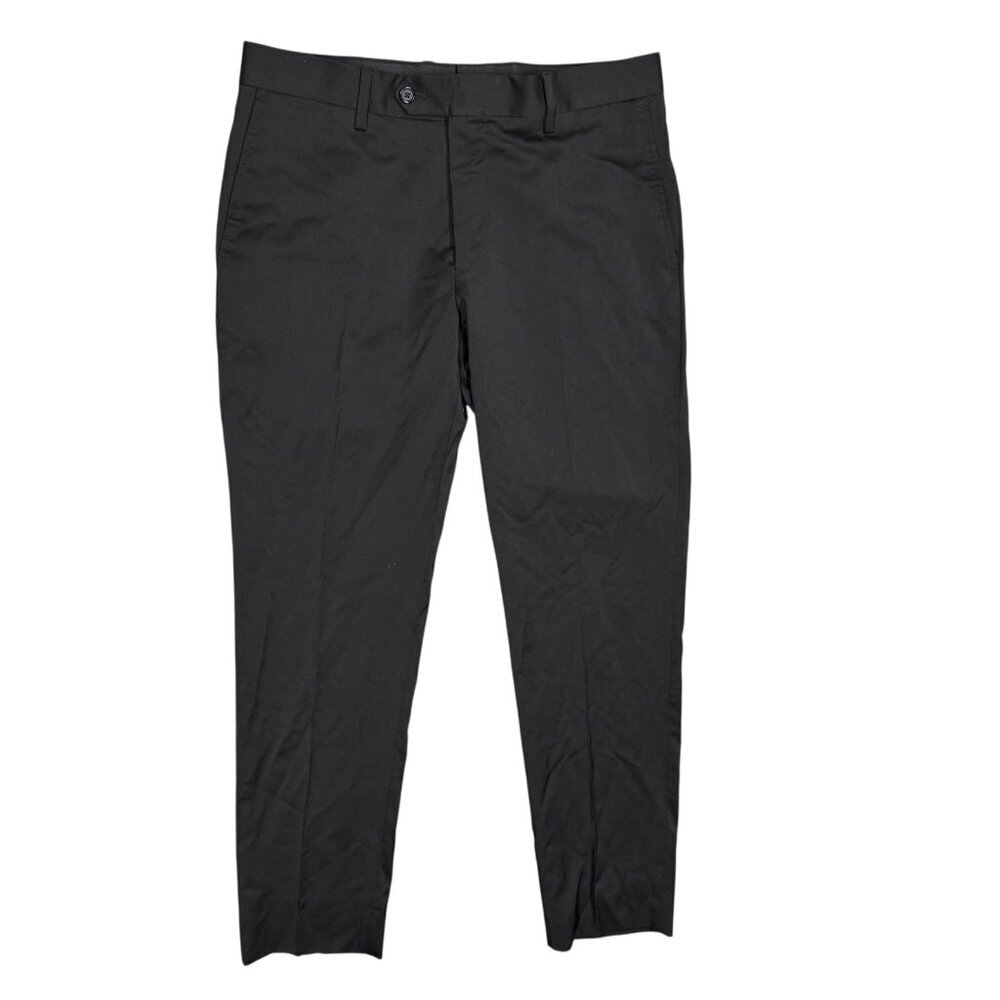 Harold Dress Pants Harry Rosen Wool Trousers Black Italy Cerruti Fabric 32x29